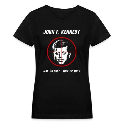 John F. Kennedy Assassination - Women's V-Neck T-Shirt