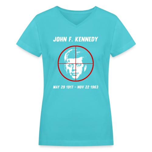 John F. Kennedy Assassination - Women's V-Neck T-Shirt