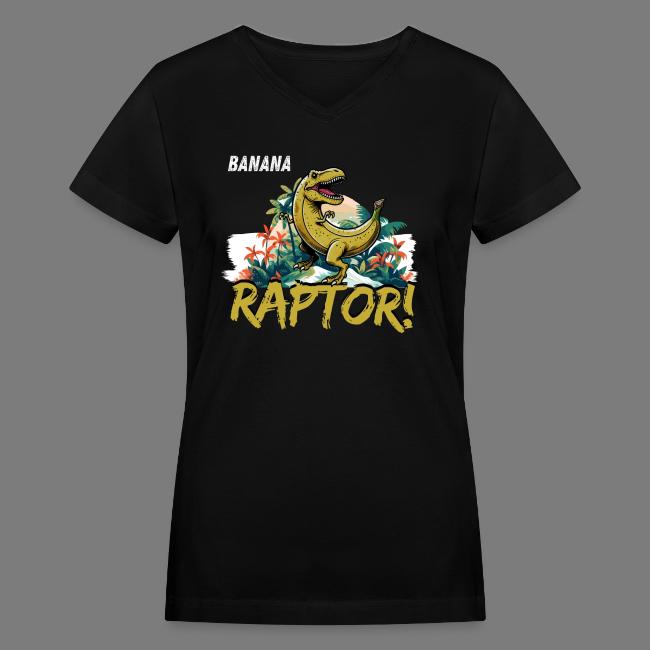 Funny Banana Raptor T-Rex Design