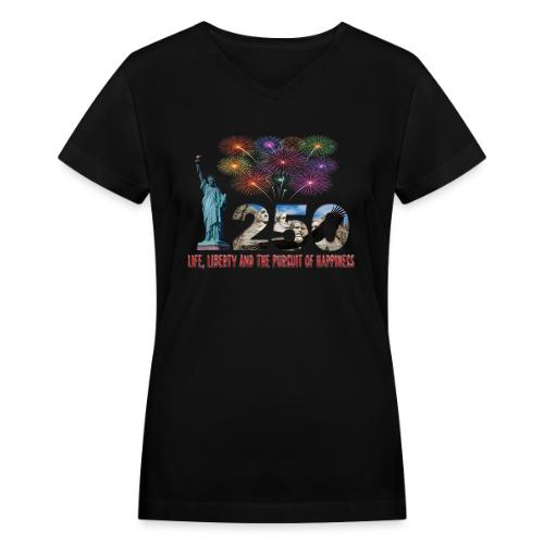 250 Years USA - Women's V-Neck T-Shirt