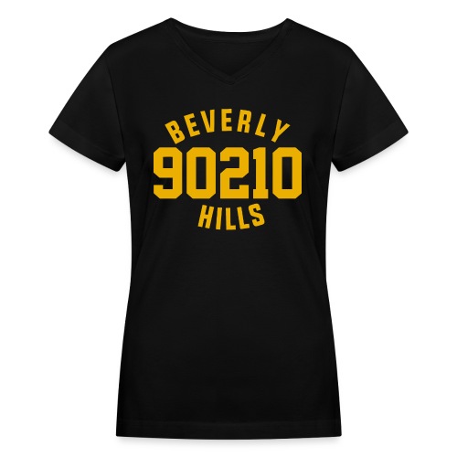 Beverly Hills 90210- Original Retro Shirt - Women's V-Neck T-Shirt