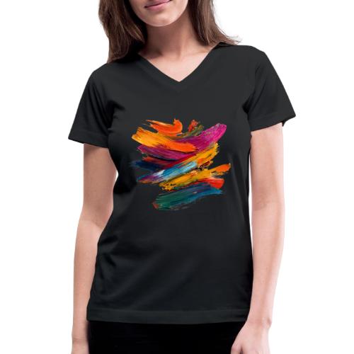 Harmony in Motion - Women's V-Neck T-Shirt