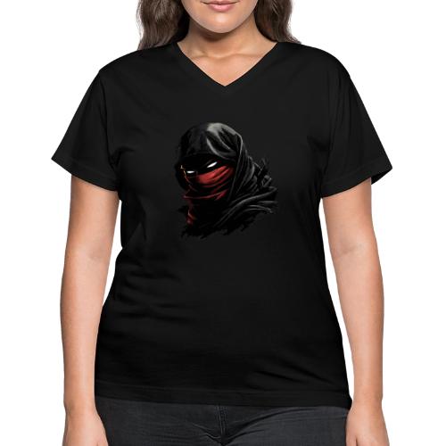 Shadowflame Ninja - Women's V-Neck T-Shirt