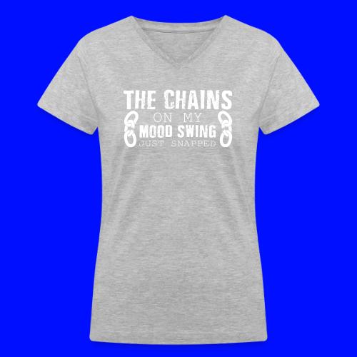 Mood Swings - Women's V-Neck T-Shirt