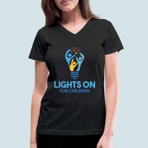 Lights On For Children - Women's V-Neck T-Shirt