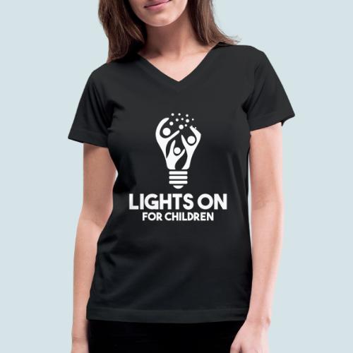 LOFC white - Women's V-Neck T-Shirt