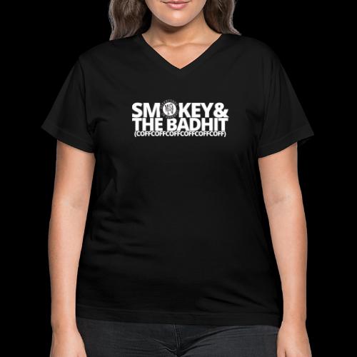 SMOKEY & THE BADHIT - Women's V-Neck T-Shirt