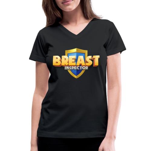 Breast Inspector - Customizable - Women's V-Neck T-Shirt