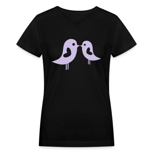 Love Birds - Women's V-Neck T-Shirt