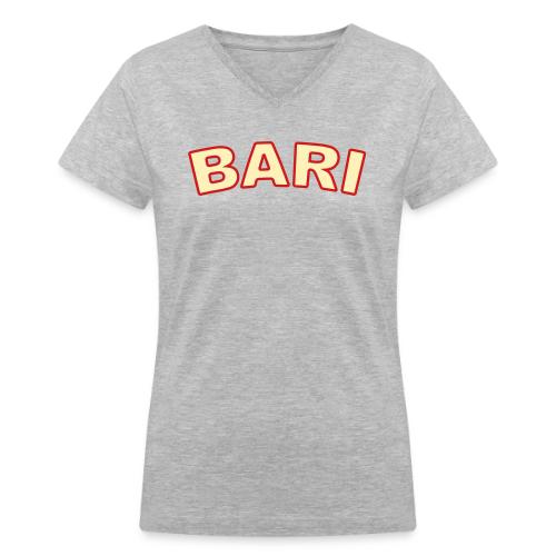 bari_2_color - Women's V-Neck T-Shirt