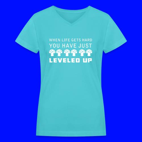 Level Up - Women's V-Neck T-Shirt