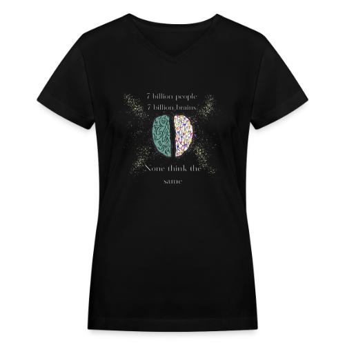 People brains - Women's V-Neck T-Shirt