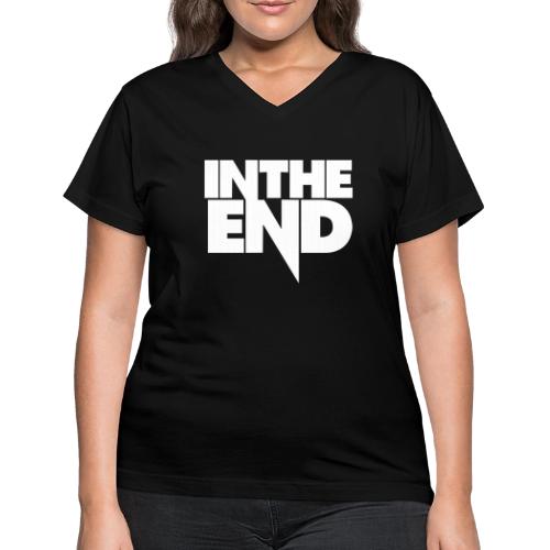 M2M White Logo - Women's V-Neck T-Shirt