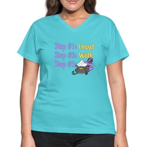 Step 1 - Crawl - Women's V-Neck T-Shirt