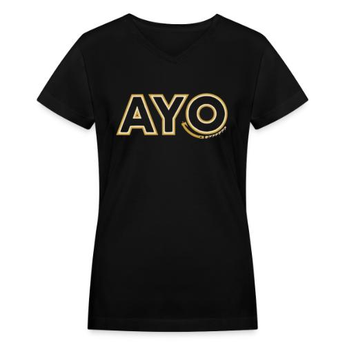 AyoGaming's Logo v1 - Women's V-Neck T-Shirt