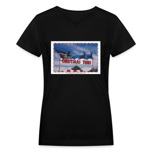 Priut Christmas Tree Shop - Women's V-Neck T-Shirt