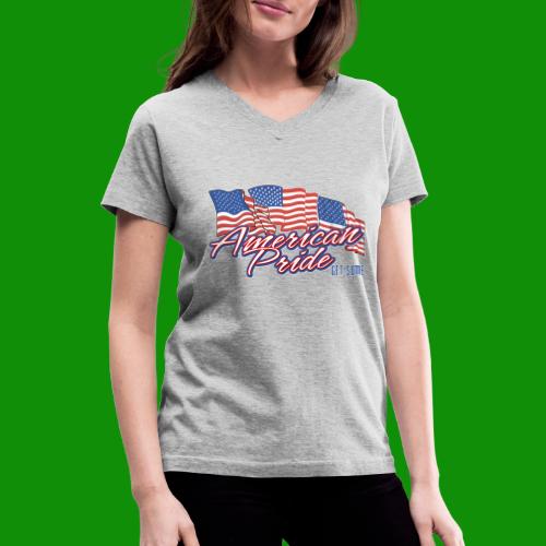 American Pride - Women's V-Neck T-Shirt