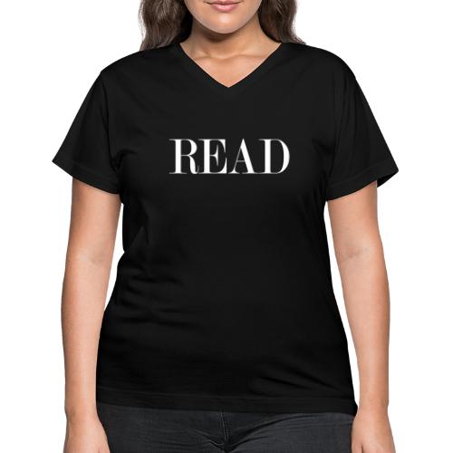 READ - Women's V-Neck T-Shirt
