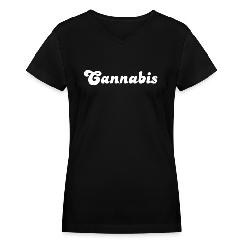 Cannabis - Women's V-Neck T-Shirt