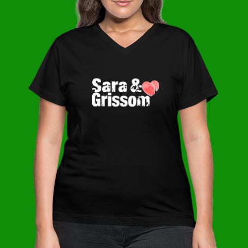 SARA & GRISSOM - Women's V-Neck T-Shirt