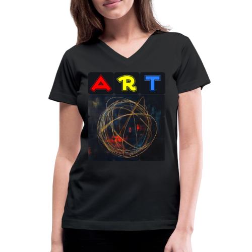 Echoes of Art - Women's V-Neck T-Shirt