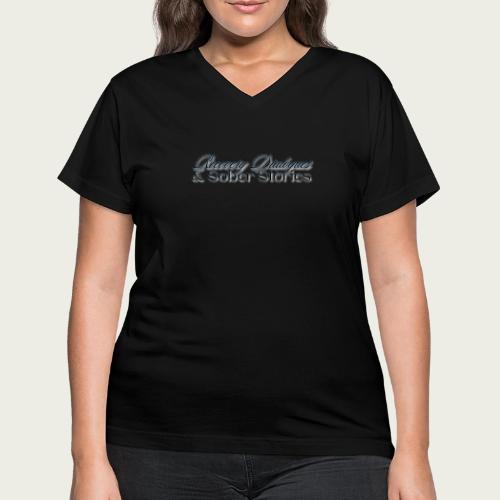 Recovery Dialogues and Sober Stories Official Logo - Women's V-Neck T-Shirt