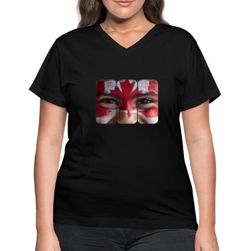 Proudly Canadian - Women's V-Neck T-Shirt