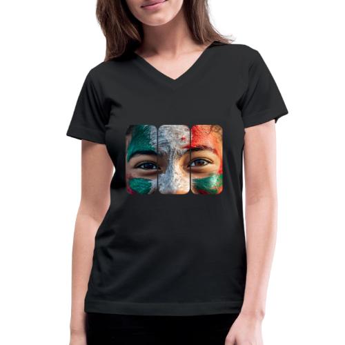 Colors of México - Women's V-Neck T-Shirt