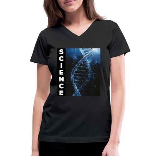 Frozen Code of Science - Women's V-Neck T-Shirt