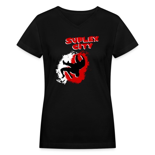 Suplex City (Womens) - Women's V-Neck T-Shirt