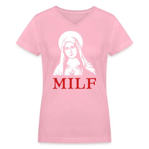 MILF - Women's V-Neck T-Shirt
