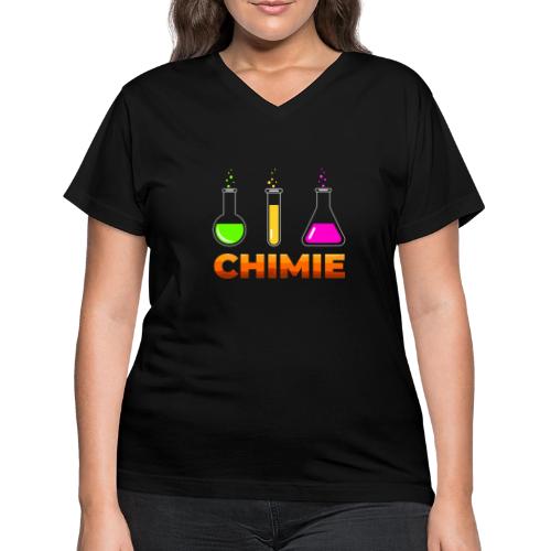 Chemistry: Moving Elements - Women's V-Neck T-Shirt