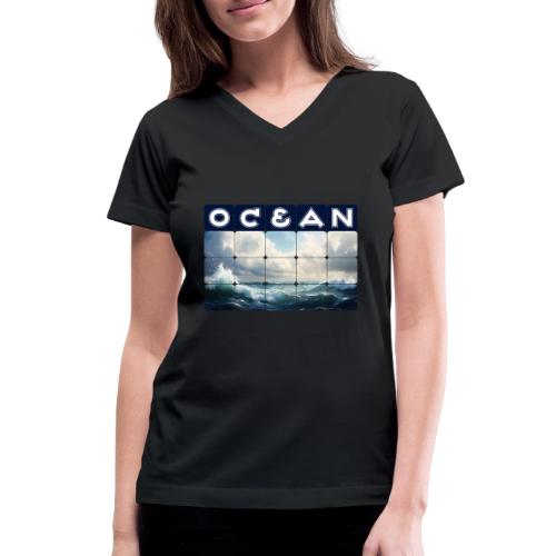 Ocean: Waves of Fury - Women's V-Neck T-Shirt