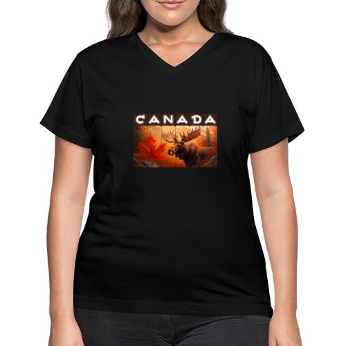 True North Canada - Women's V-Neck T-Shirt