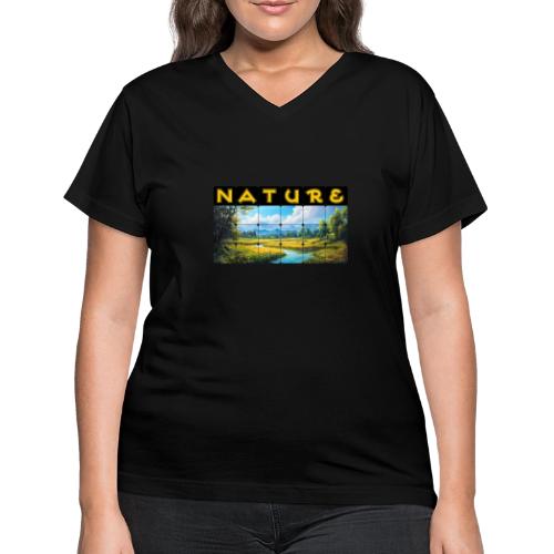 Nature: Season of Bloom - Women's V-Neck T-Shirt