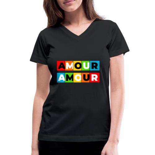 Love in Colour - Women's V-Neck T-Shirt