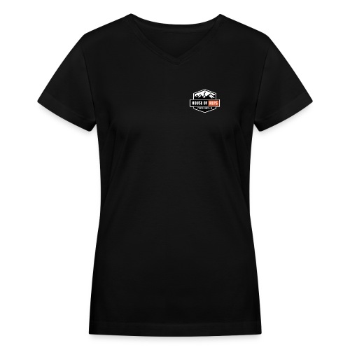 Logo Outlined - Women's V-Neck T-Shirt