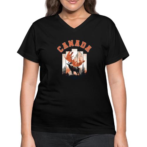 Great Canadian Outdoors - Women's V-Neck T-Shirt