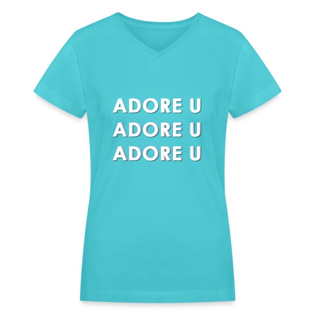 adore u typography png