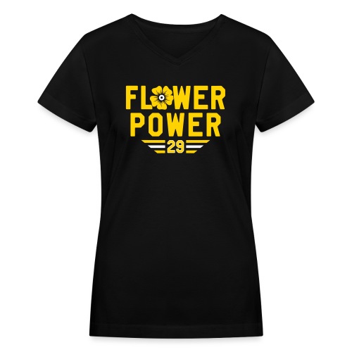 flower_power - Women's V-Neck T-Shirt