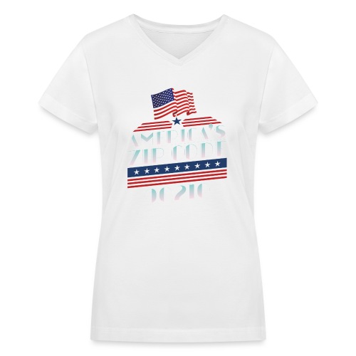 90210 Americas ZipCode Merchandise - Women's V-Neck T-Shirt