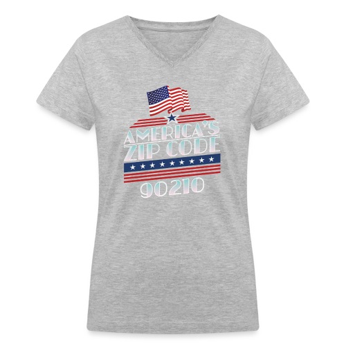 90210 Americas ZipCode Merchandise - Women's V-Neck T-Shirt