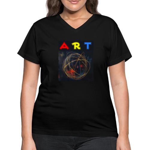 Echoes of Art - Women's V-Neck T-Shirt