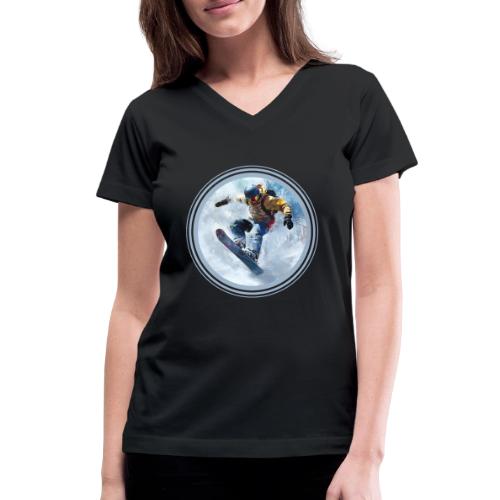 Snowboarding Life - Women's V-Neck T-Shirt