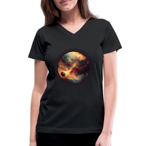 The Painted Planets - Women's V-Neck T-Shirt