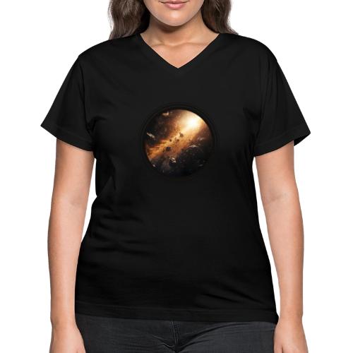 Asteroids Pulse - Women's V-Neck T-Shirt