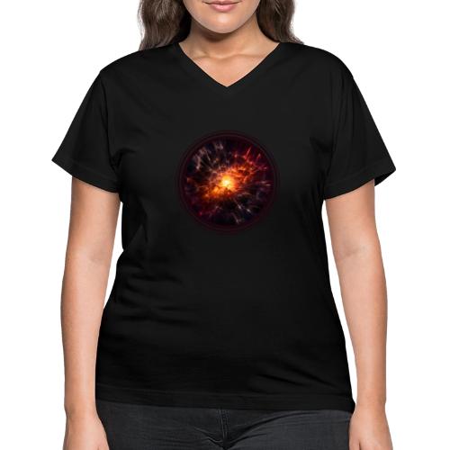 Supernova: Stellar Burst - Women's V-Neck T-Shirt