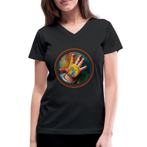 Colors of Innocence - Women's V-Neck T-Shirt