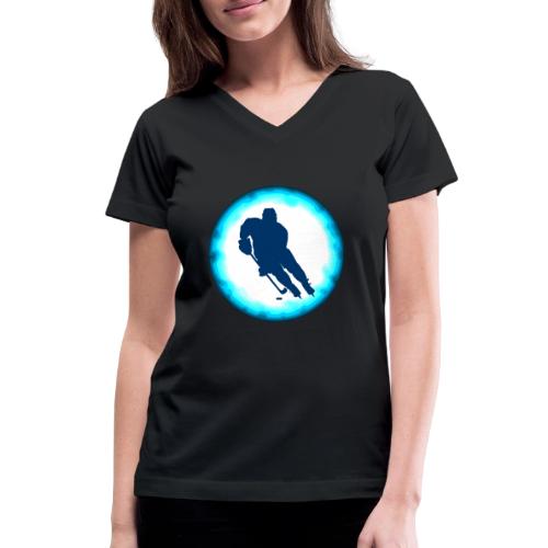 Hockey: Ice Warrior - Women's V-Neck T-Shirt