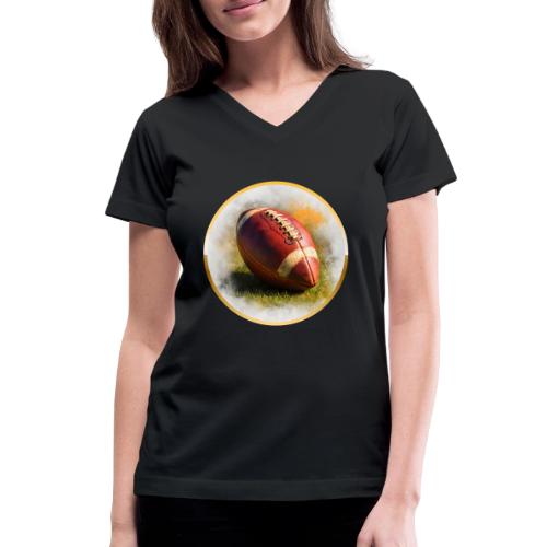 American Football: Heart of the Gridiron - Women's V-Neck T-Shirt